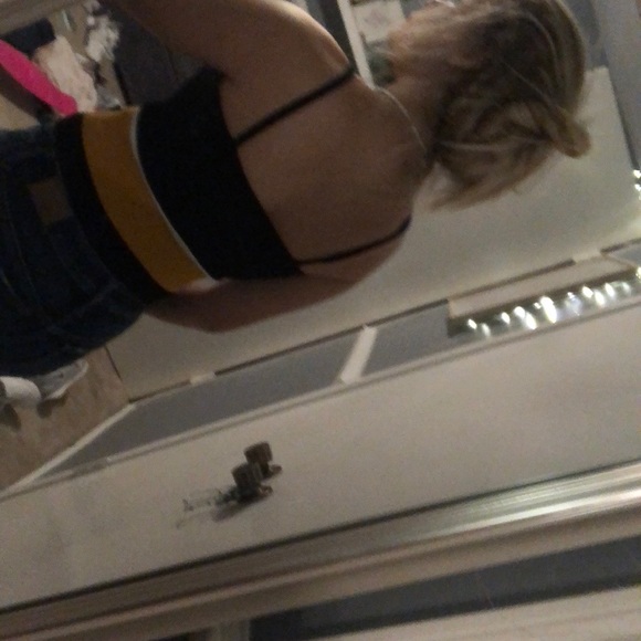 Black with gold white stripe small - Picture 3 of 3